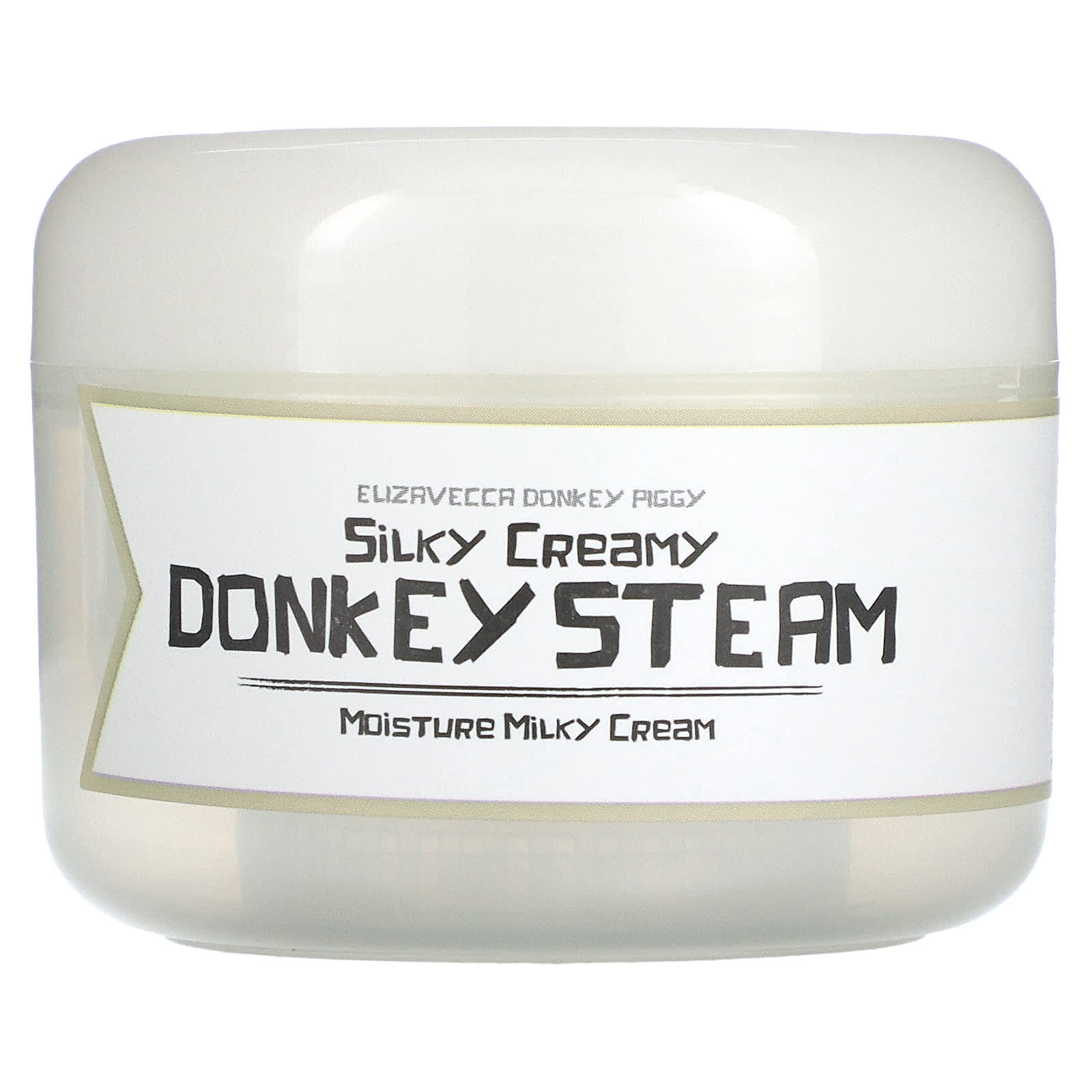 Elizavecca-Donkey Piggy-Silky Creamy Donkey Steam-Moisture Milky Cream-3.53 oz (100 g)