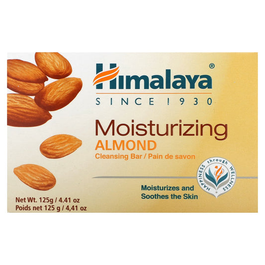 Himalaya-Moisturizing Cleansing Bar Soap-Almond-4.41 oz (125 g)