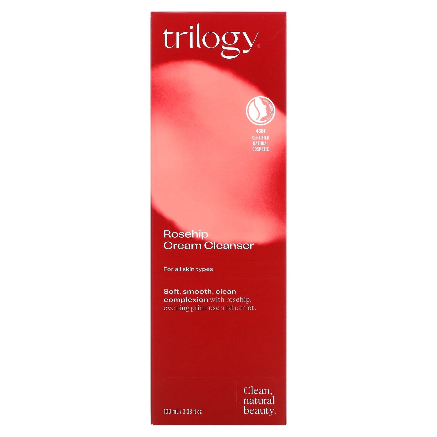 Trilogy, Rosehip Cream Cleanser, 3.38 fl oz (100 ml)