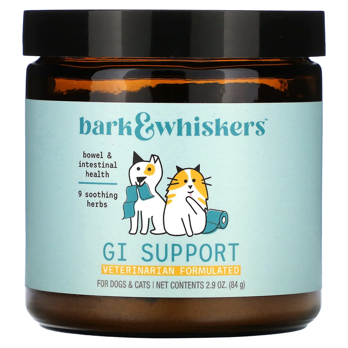 Dr. Mercola-Bark & Whiskers-GI Support-For Cats & Dogs-2.9 oz (84 g)