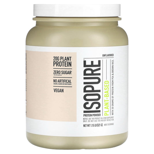 Isopure-Plant-Based Protein Powder-Unflavored-1.15 lb (521 g)