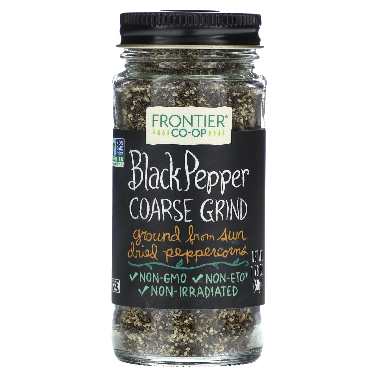 Frontier Co-op-Black Pepper-Coarse Grind-1.76 oz (50 g)