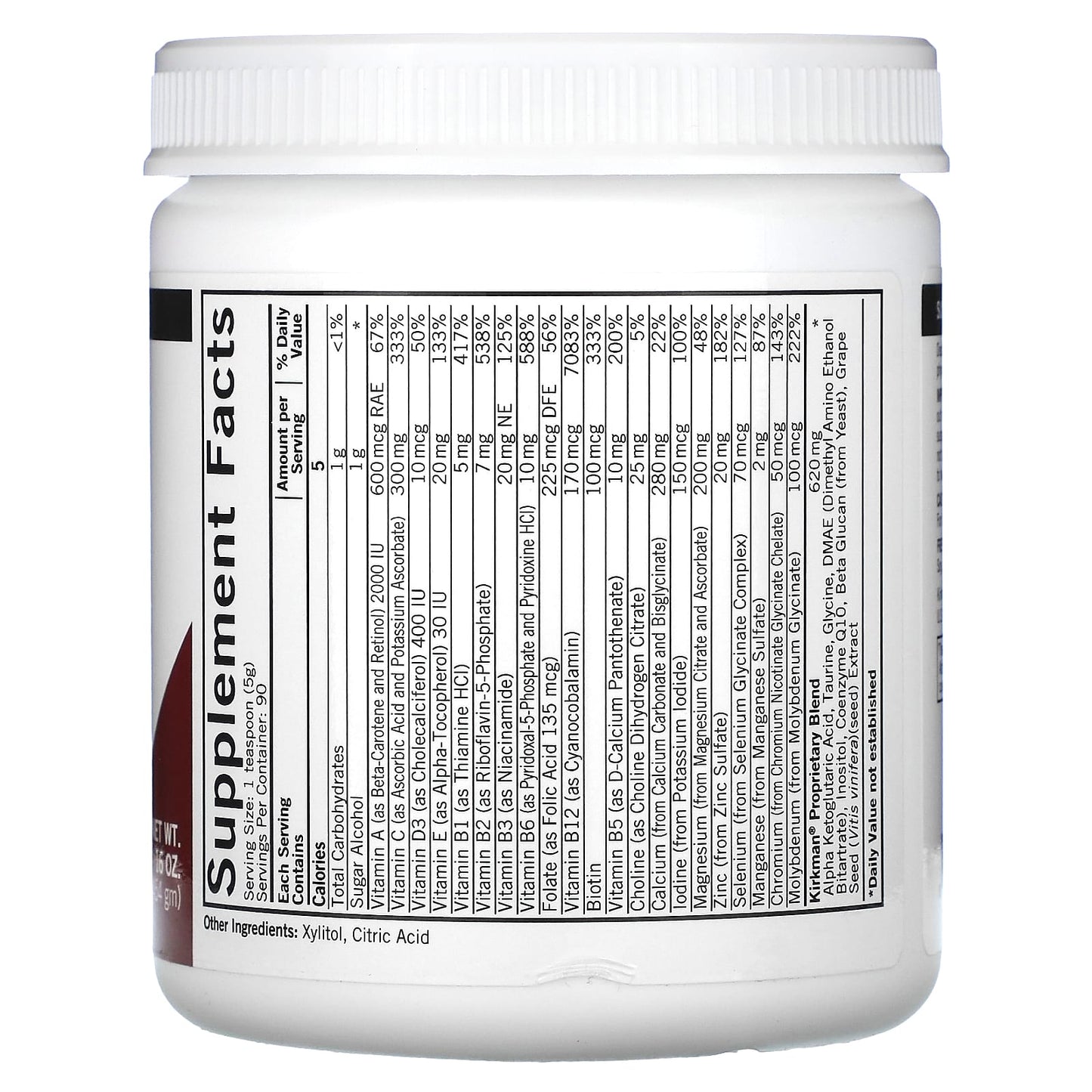 Kirkman Labs, Spectrum Complete II Powder, Unflavored, 16 oz (454 gm)