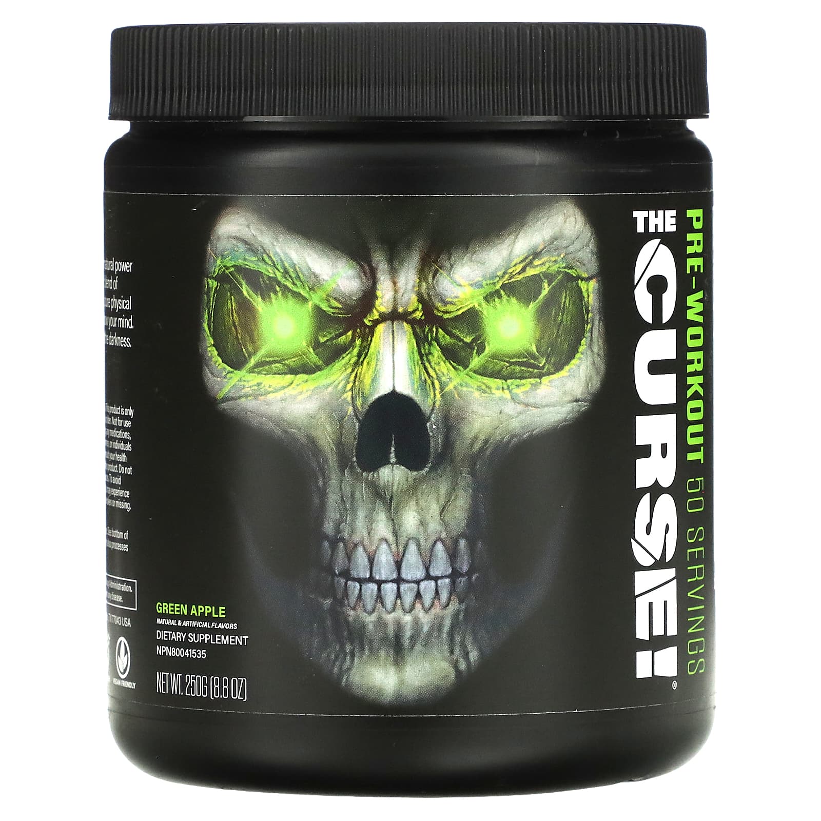 JNX Sports-The Curse-Pre-Workout-Green Apple-8.8 oz (250 g)