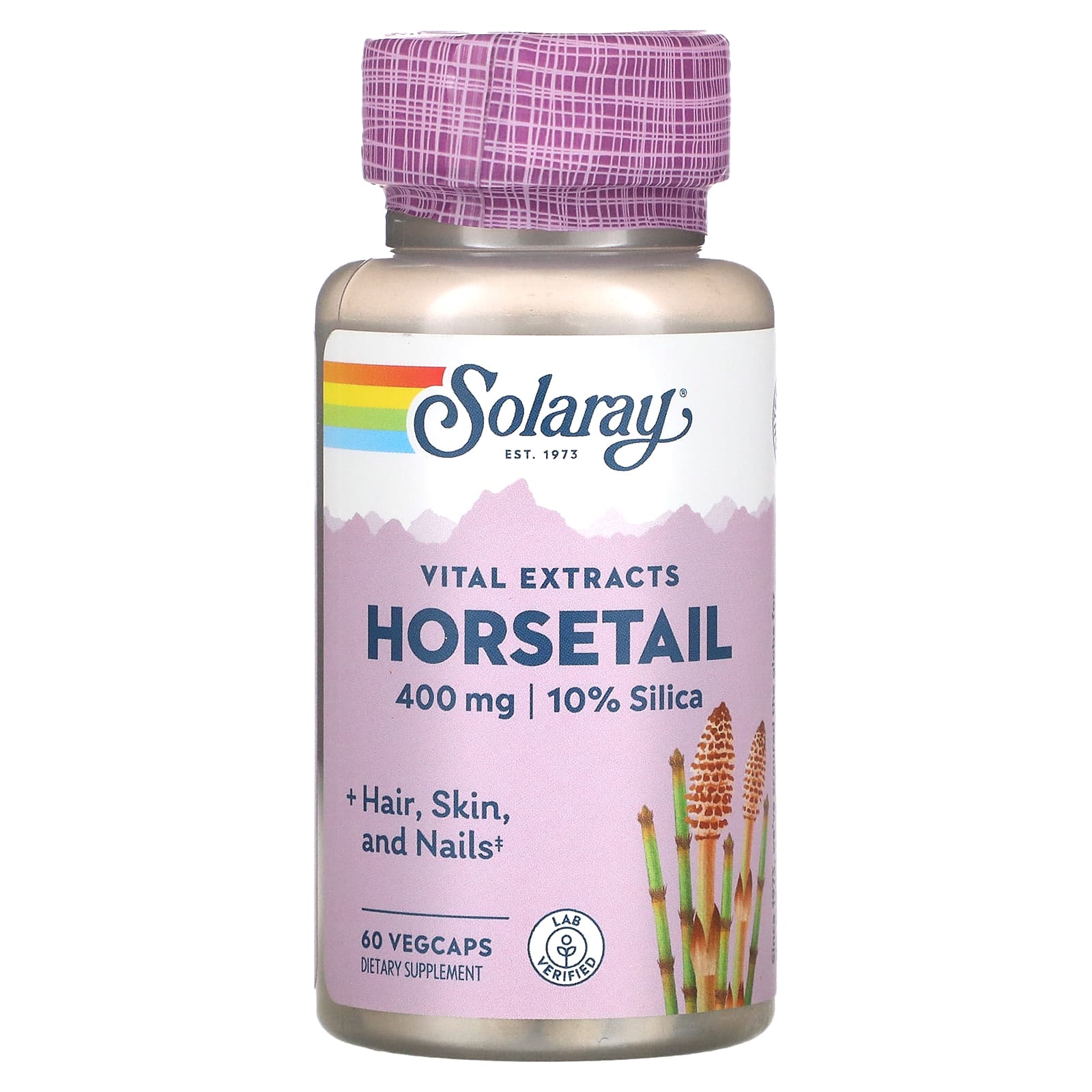 Solaray-Vital Extracts-Horsetail-400 mg-60 Vegcaps