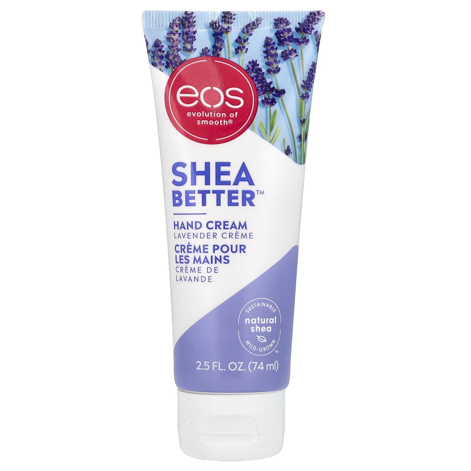 EOS-Shea Better Hand Cream-Lavender-2.5 fl oz (74 ml)