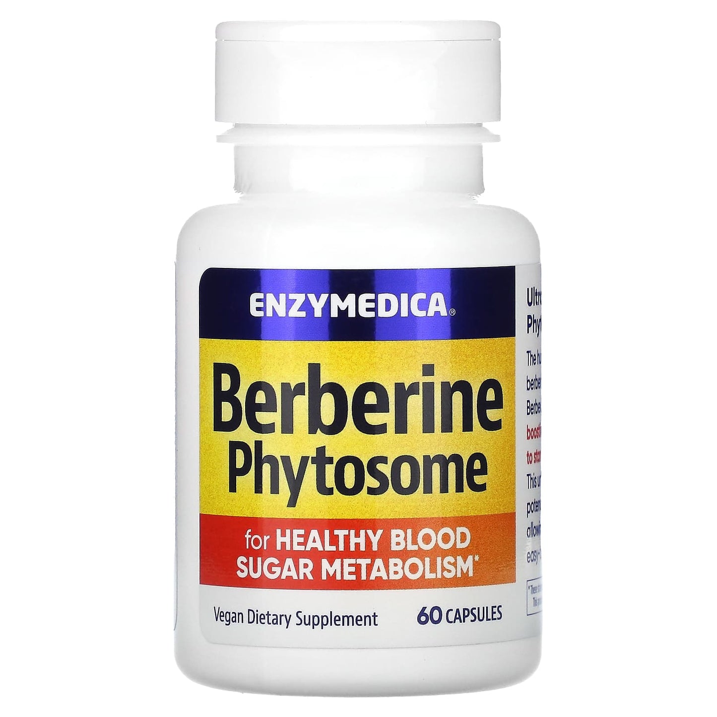 Enzymedica, Berberine Phytosome, 60 Capsules