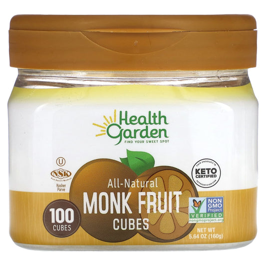 Health Garden-All-Natural Monk Fruit Cubes-100 Cubes-5.64 oz (160 g)