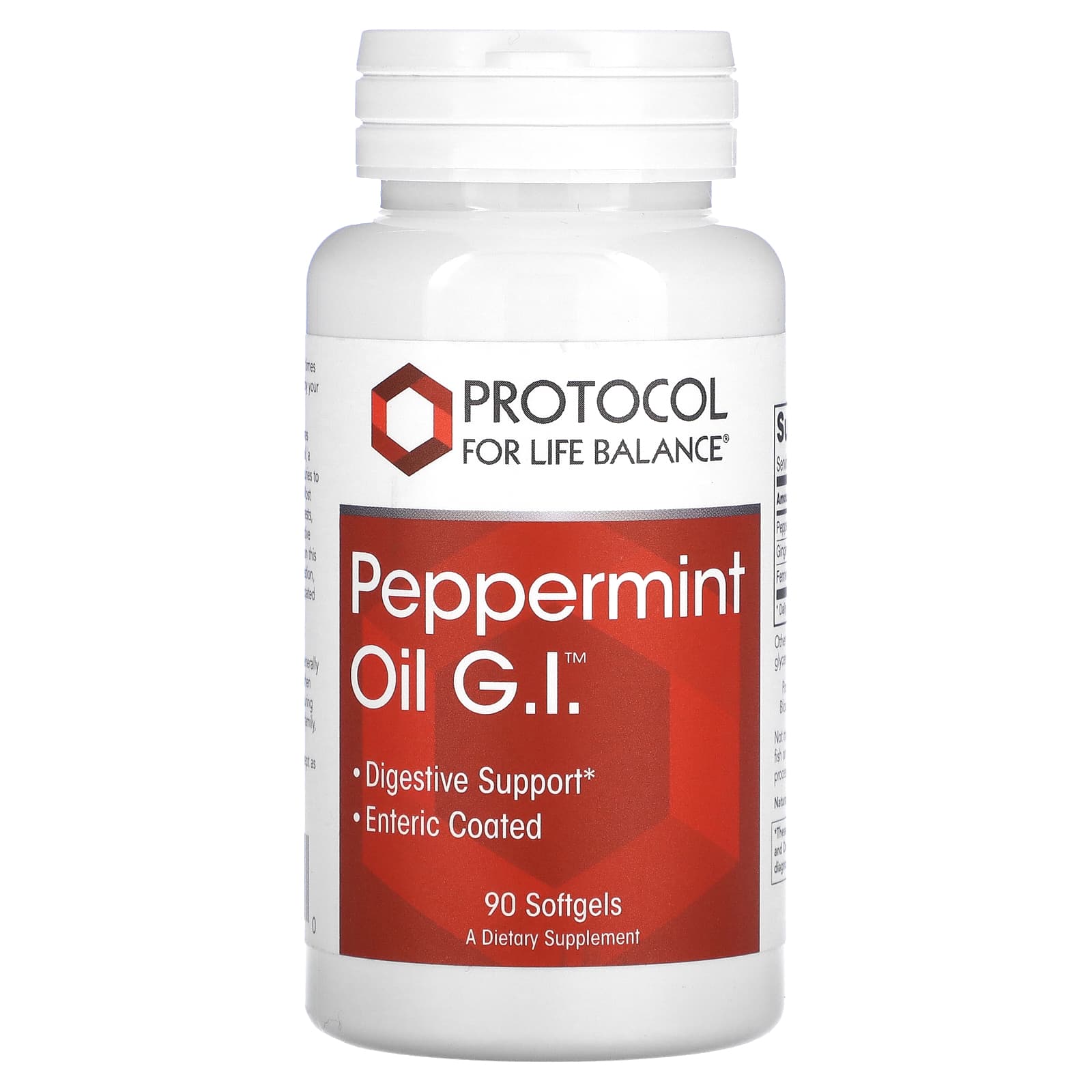 Protocol for Life Balance-Peppermint Oil G.I.-90 Softgels