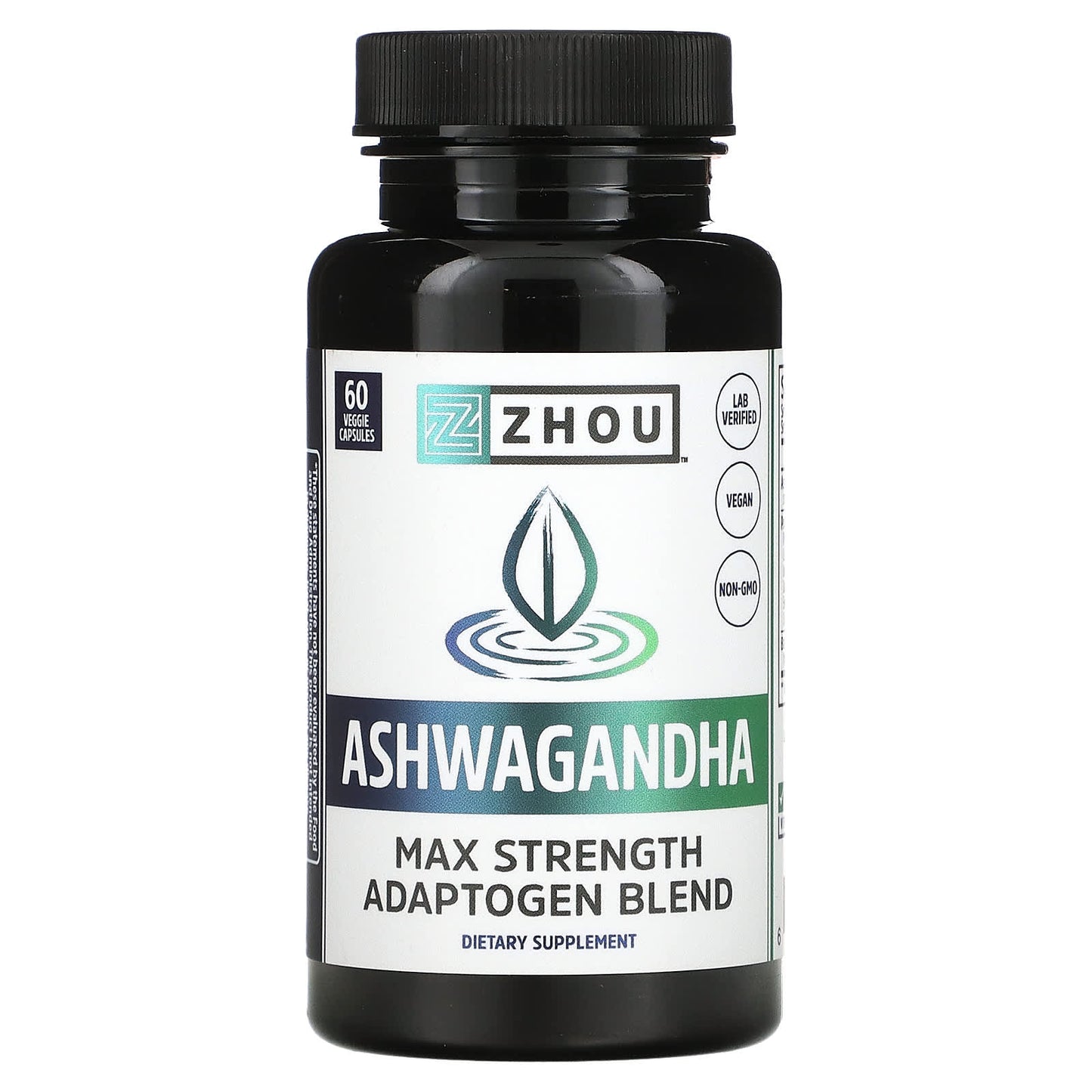 Zhou Nutrition-Ashwagandha-60 Veggie Capsules