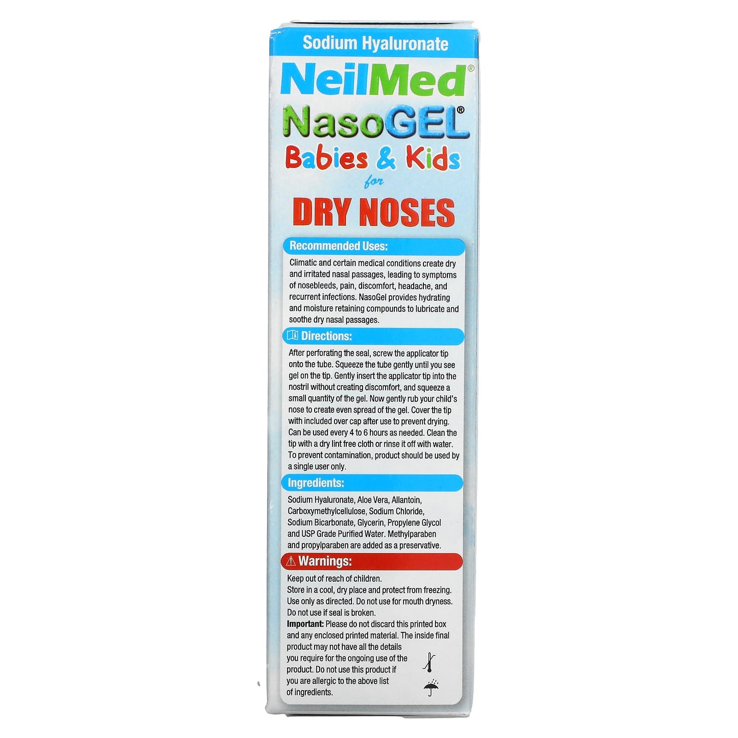 NeilMed, Babies & Kids, NasoGel for Dry Noses, 1 oz (28.4 g)