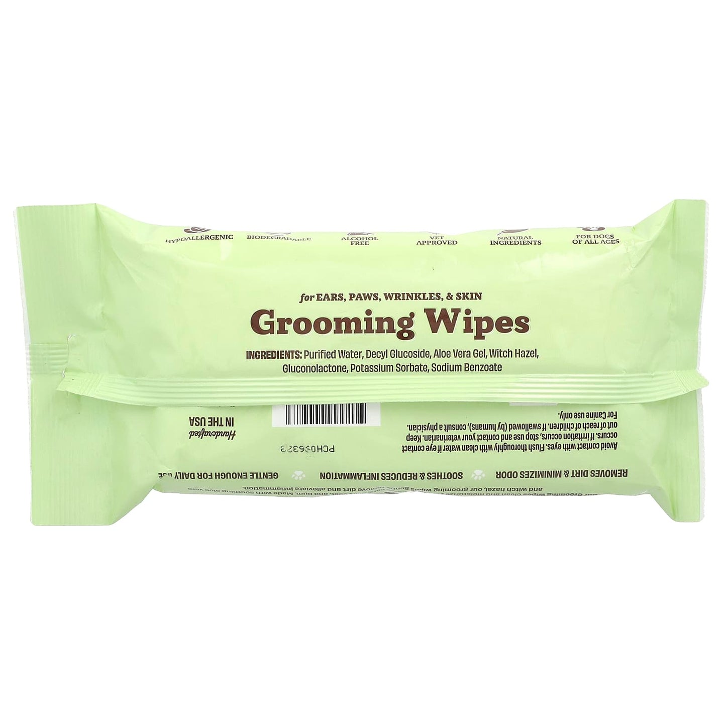 Natural Dog Company, Grooming Wipes, For Dogs, All Ages, XL, 50 Count