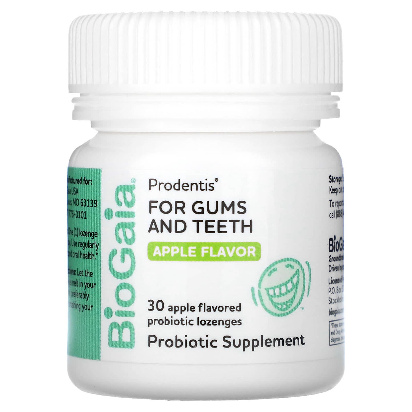 BioGaia, Prodentis For Gums And Teeth, Apple, 30 Probiotic Lozenges