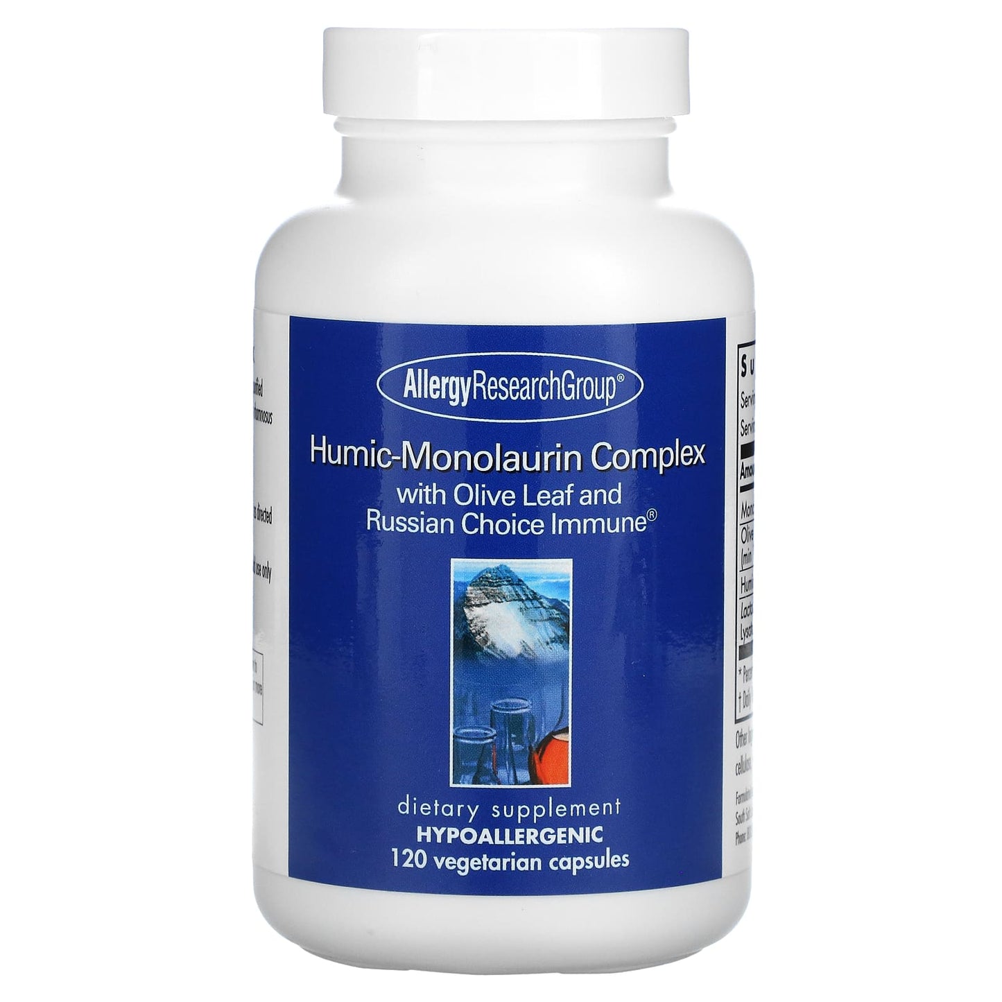 Allergy Research Group-Humic-Monolaurin Complex-120 Vegetarian Capsules