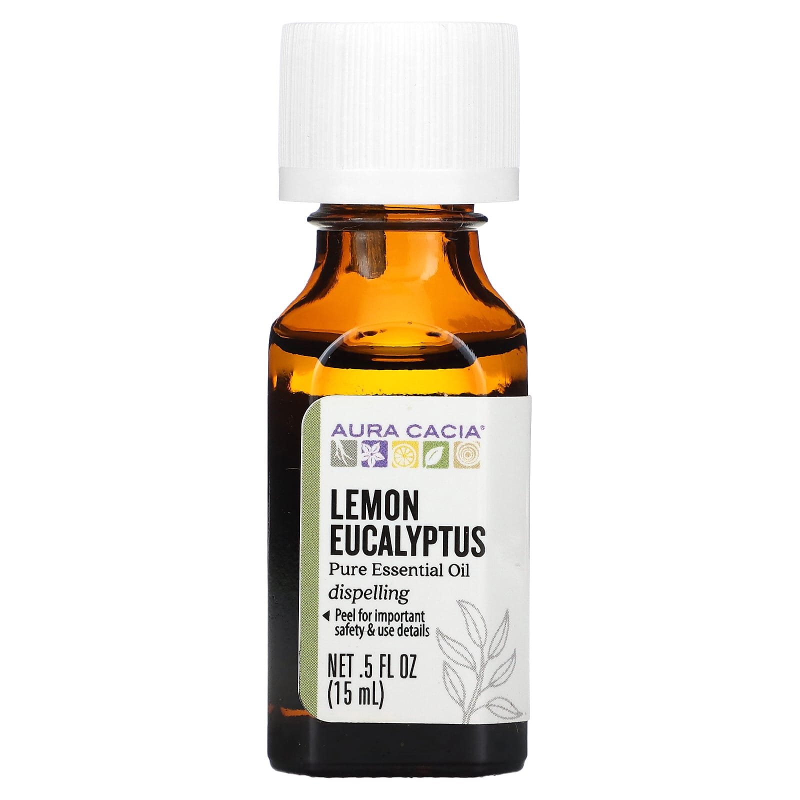 Aura Cacia-Pure Essential Oil-Lemon Eucalyptus-0.5 fl oz (15 ml)