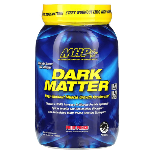 MHP-DARK MATTER-Post-Workout Muscle Growth Accelerator-Fruit Punch-3.44 lbs (1,560 g)