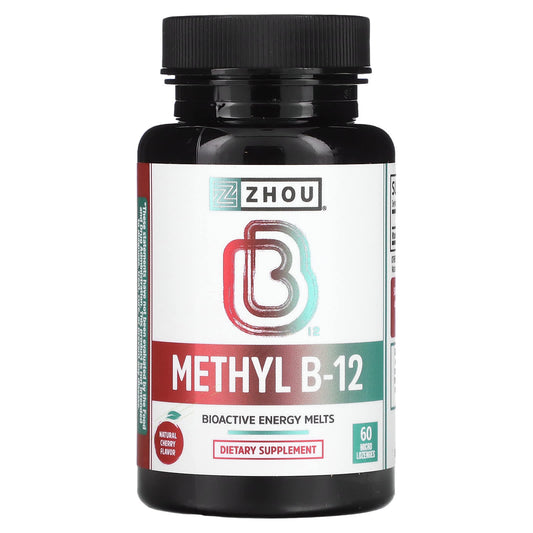 Zhou Nutrition-Methyl B-12-Natural Cherry-60 Micro Lozenges