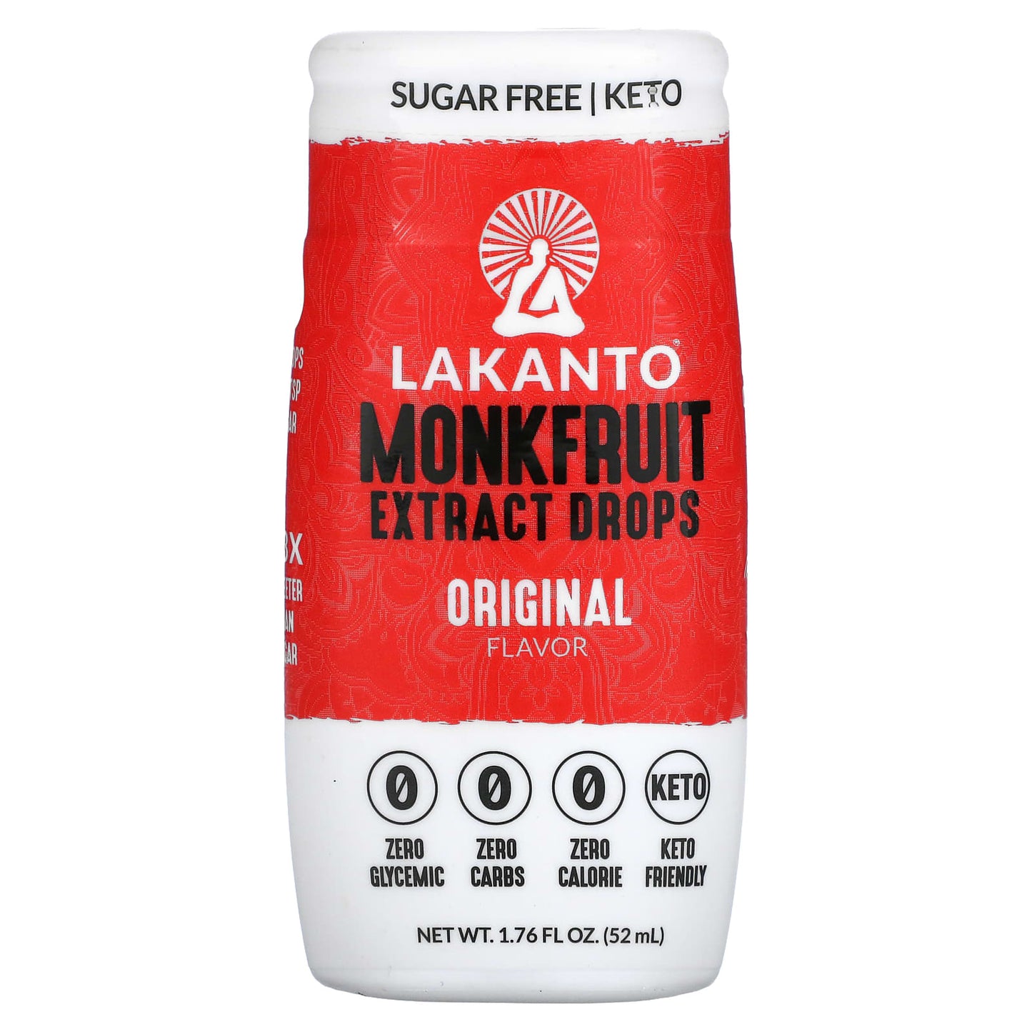 Lakanto-Monkfruit Extract Drops-Original Flavor-1.76 fl oz (52 ml)