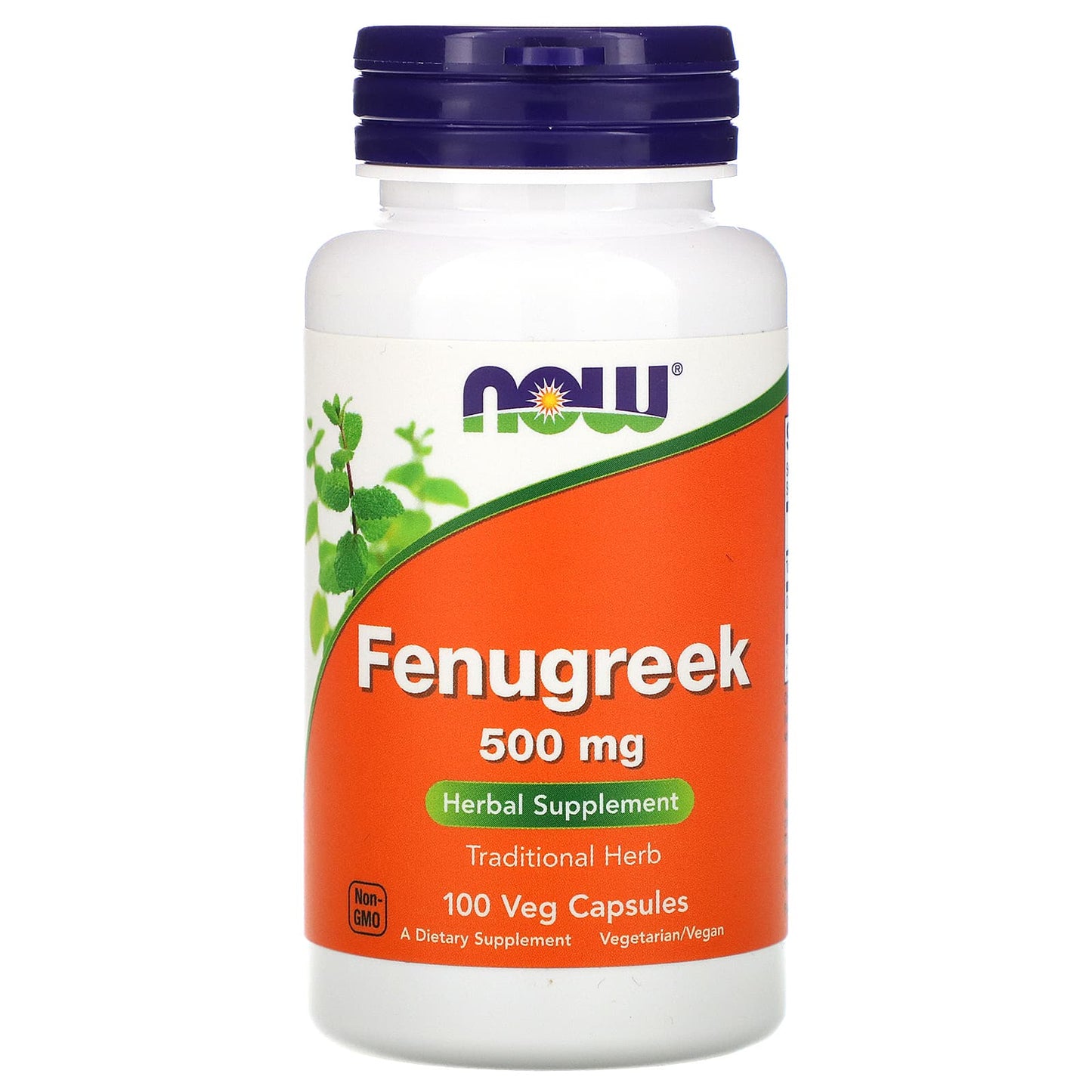 NOW Foods-Fenugreek-500 mg-100 Veg Capsules