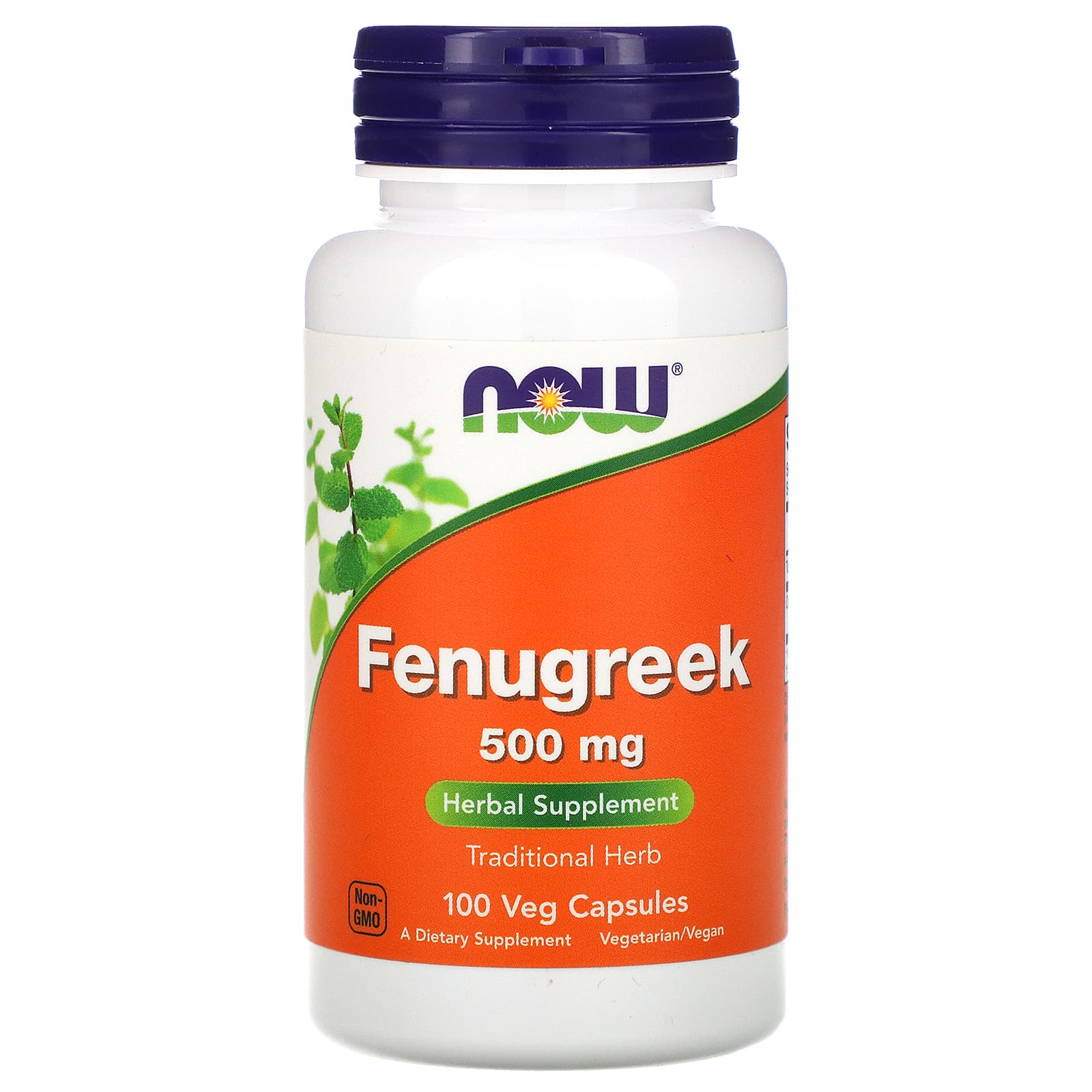 NOW Foods-Fenugreek-500 mg-100 Veg Capsules