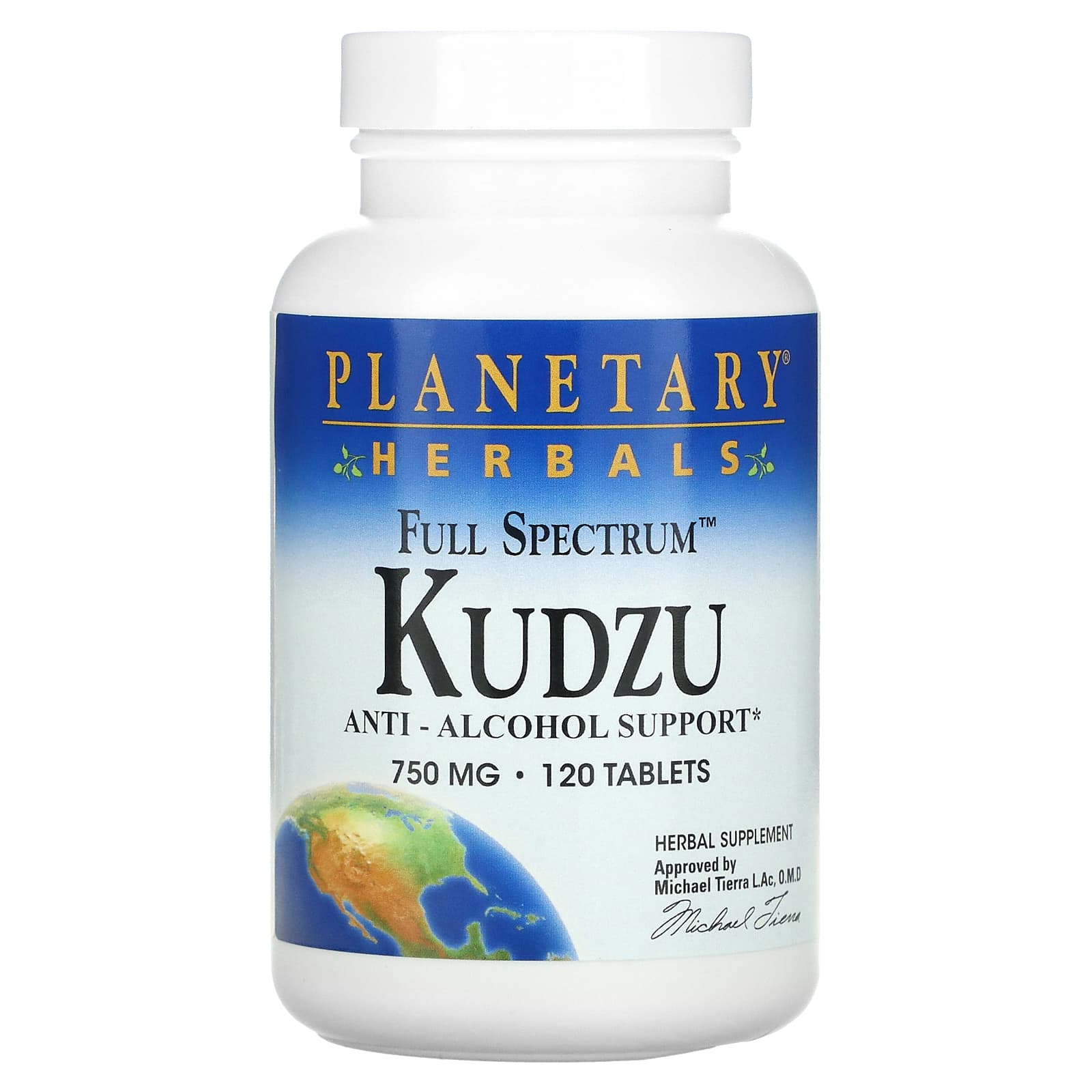 Planetary Herbals-Full Spectrum Kudzu-750 mg-120 Tablets