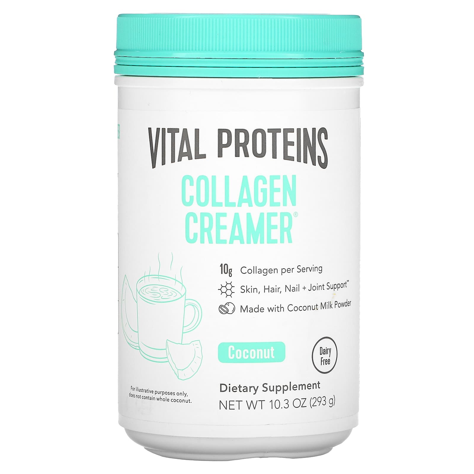 Vital Proteins-Collagen Creamer-Coconut-10.3 oz (293 g)