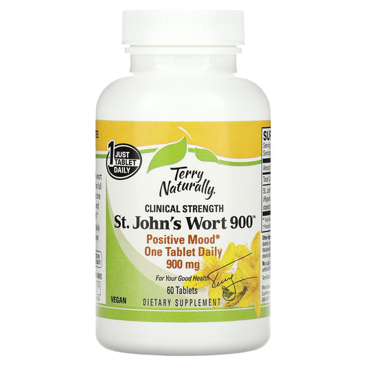 Terry Naturally-St. John's Wort 900-900 mg-60 Tablets