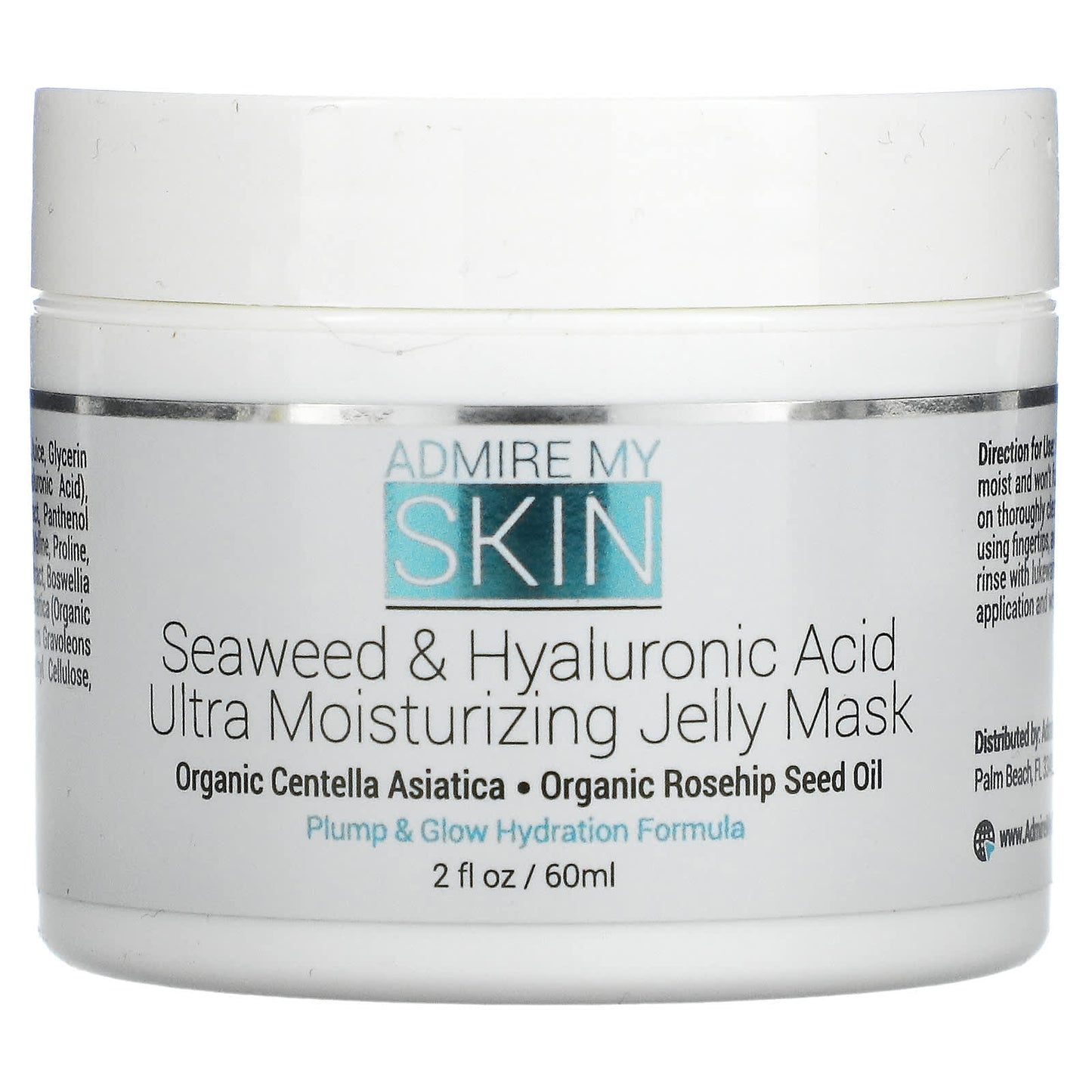 Admire My Skin-Seaweed & Hyaluronic Acid Ultra Moisturizing Jelly Beauty Mask-2 fl oz (60 ml)