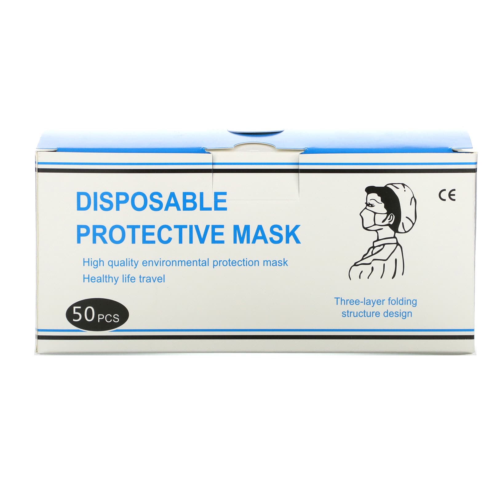 Luseta Beauty-Disposable Protection Face Mask-50 Pack