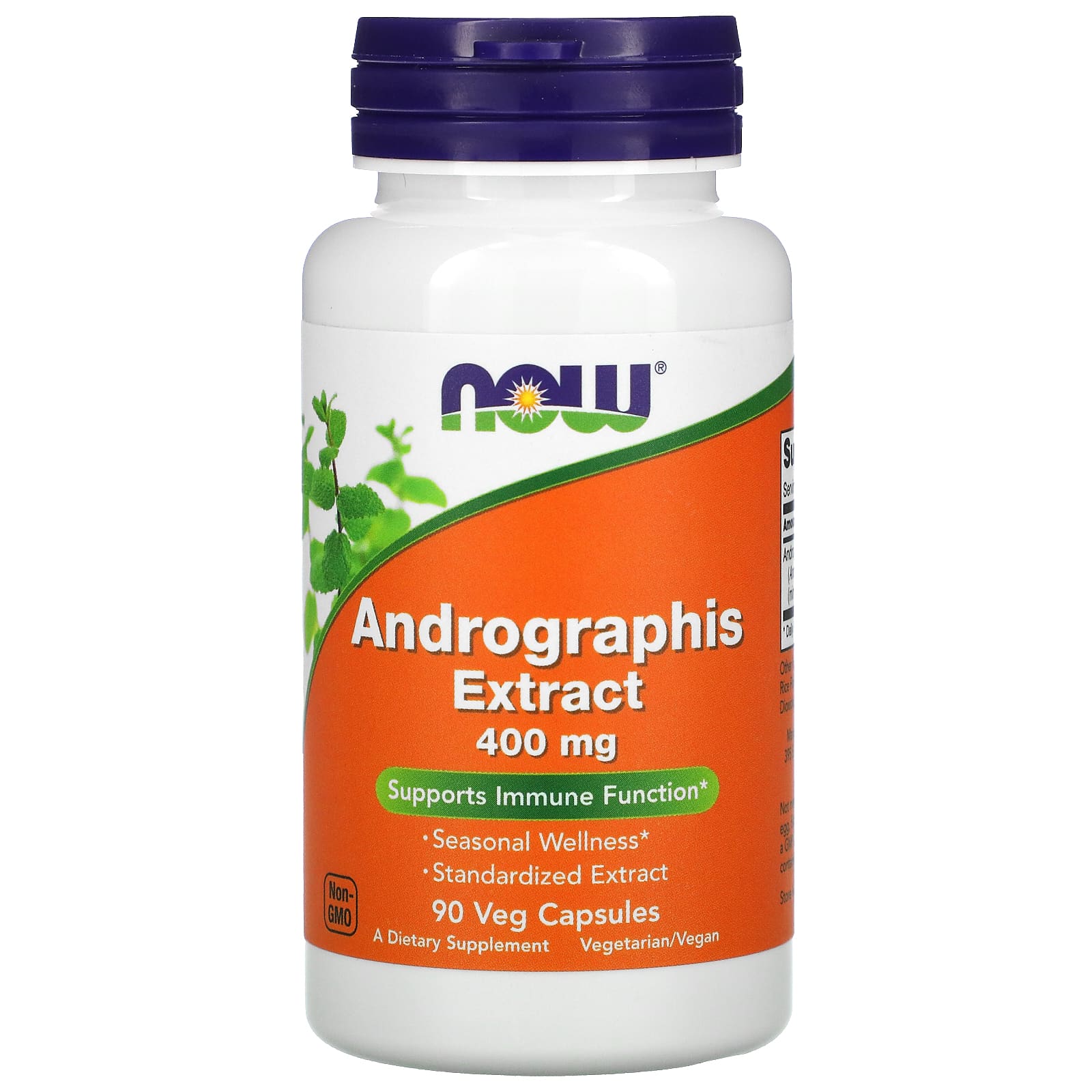 NOW Foods-Andrographis Extract-400 mg-90 Veg Capsules