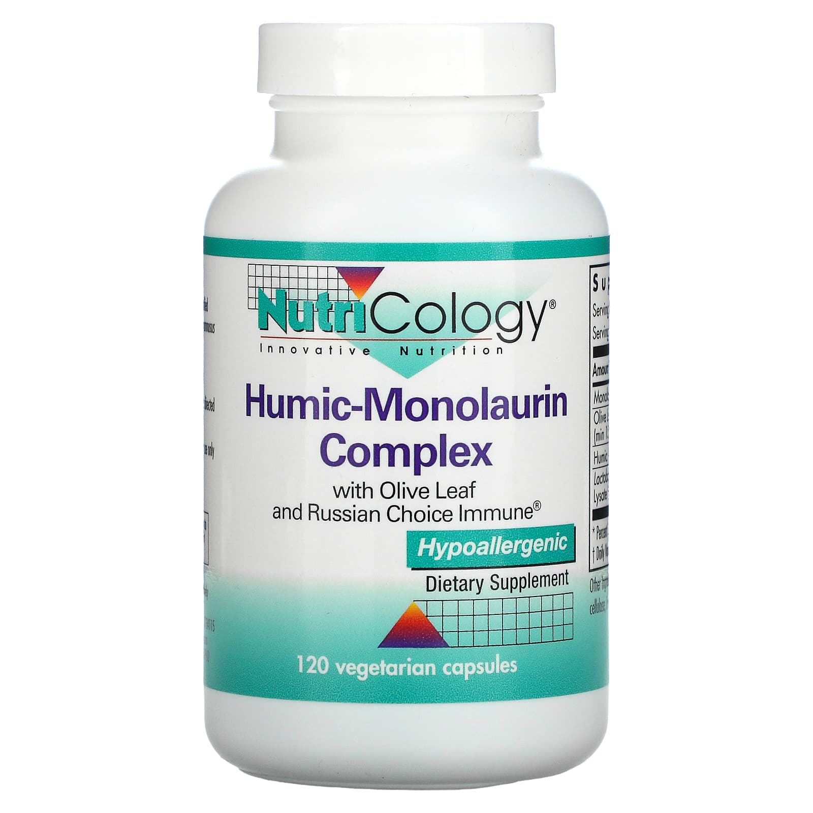 Nutricology-Humic-Monolaurin Complex-120 Vegetarian Capsules