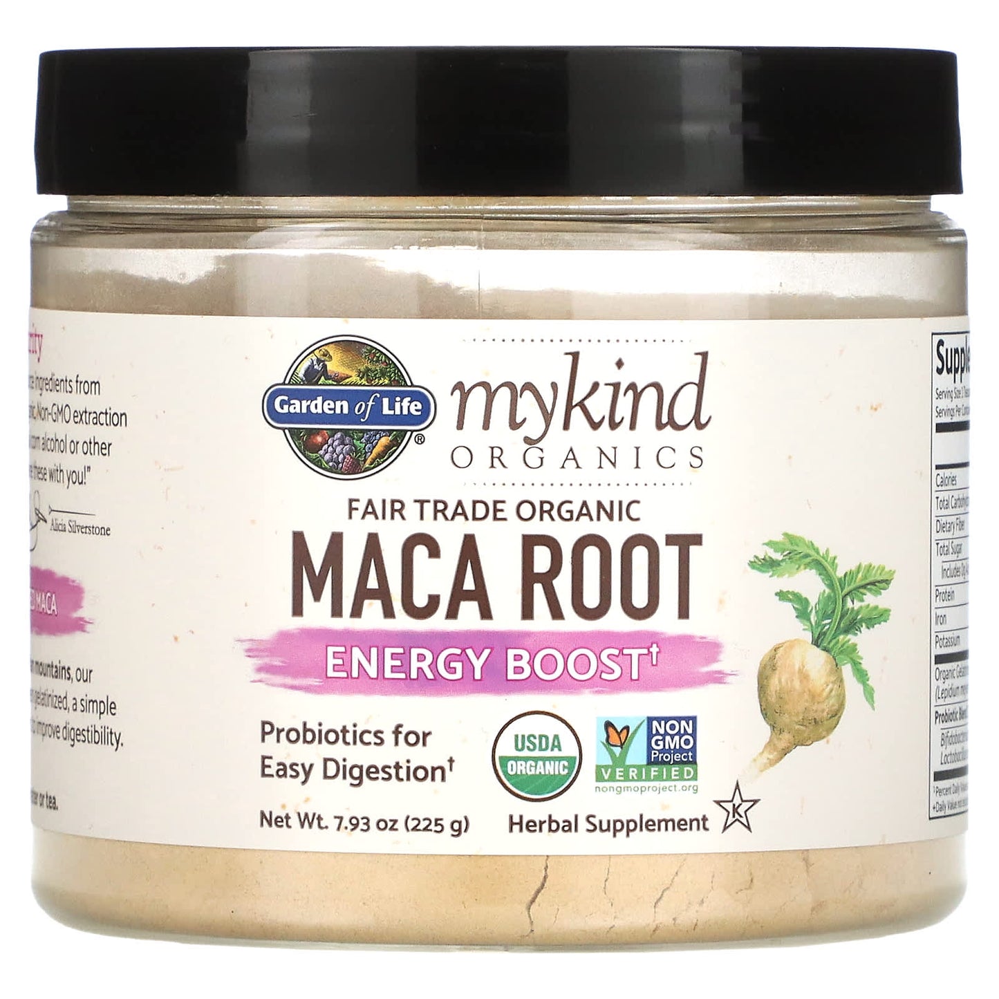 Garden of Life-MyKind Organics-Fair Trade Organic Maca Root-Energy Boost-7.93 oz (225 g)