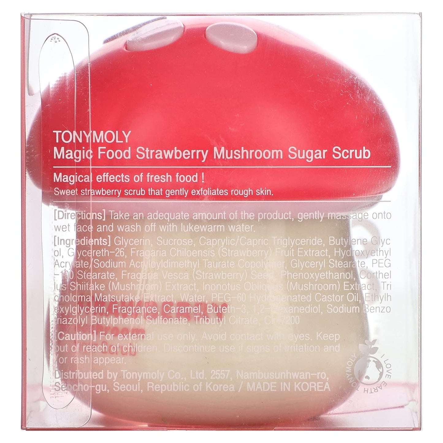 Tony Moly, Strawberry Mushroom Sugar Scrub, 70 ml