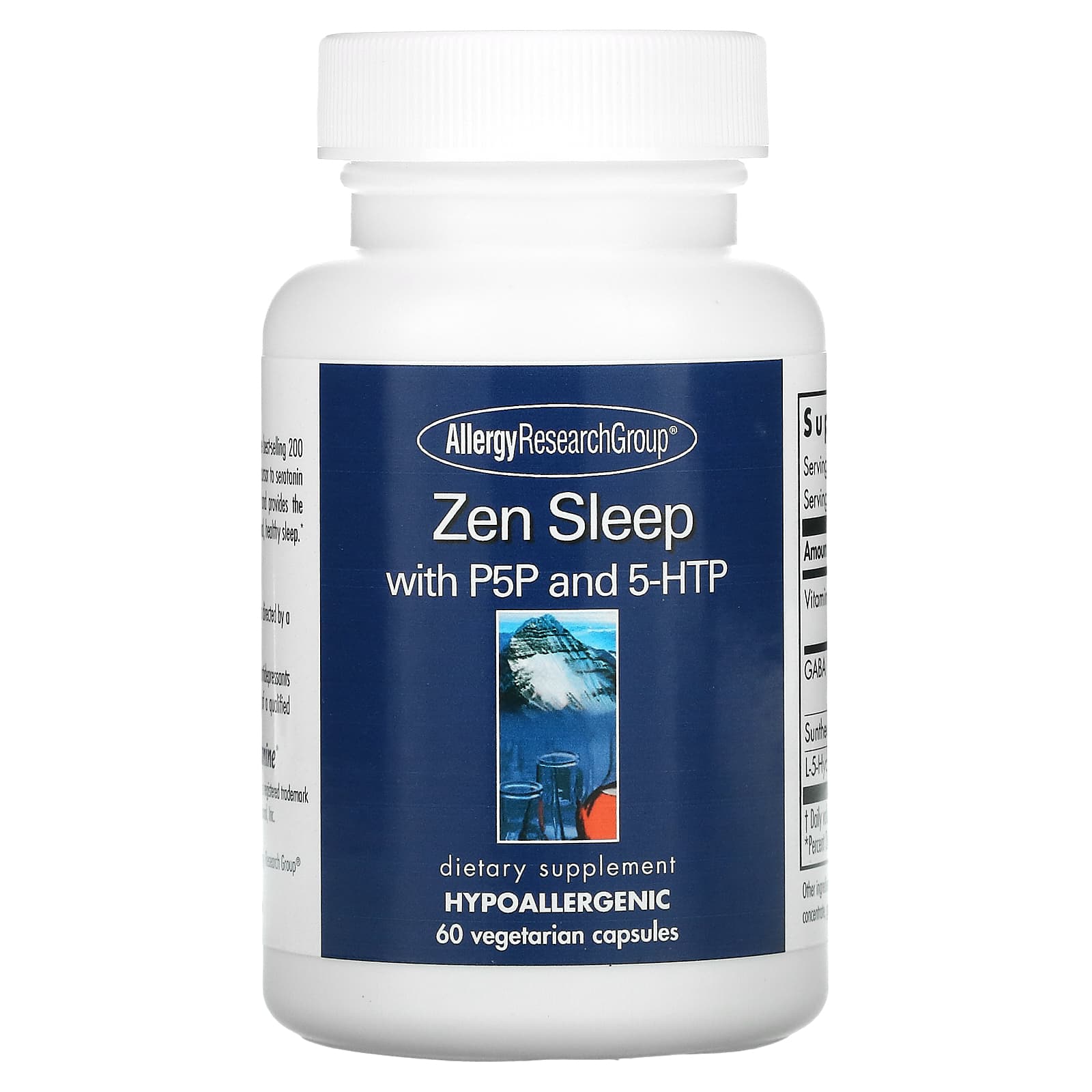 Allergy Research Group-Zen Sleep with P5P and 5-HTP-60 Vegetarian Capsules