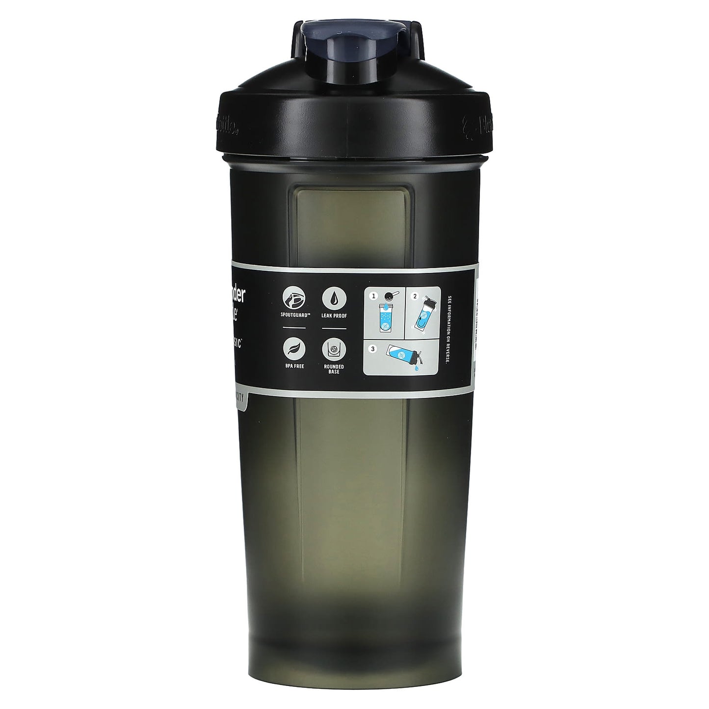 Blender Bottle, Classic, Black, 45 oz (1,330 ml)