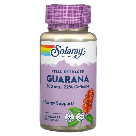 Solaray-Guarana-200 mg-60 Vegcaps