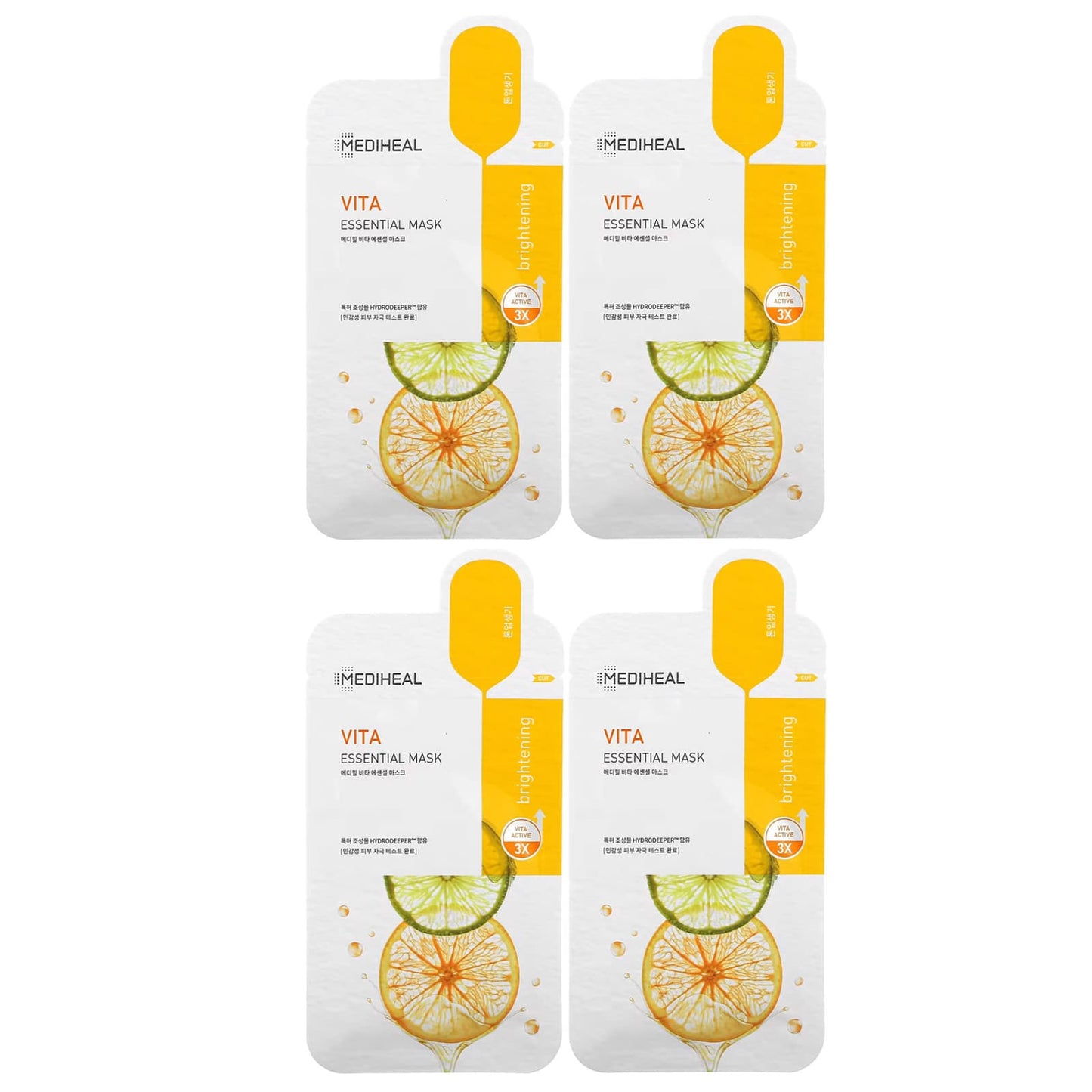 MEDIHEAL-Vita-Essential Beauty Mask-4 Sheets-0.81 fl oz (24 ml) Each