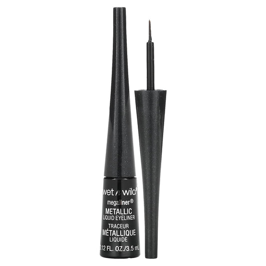 wet n wild-MegaLiner-Metallic Liquid Eyeliner-111A Cosmic Black-0.12 fl oz (3.5 ml)