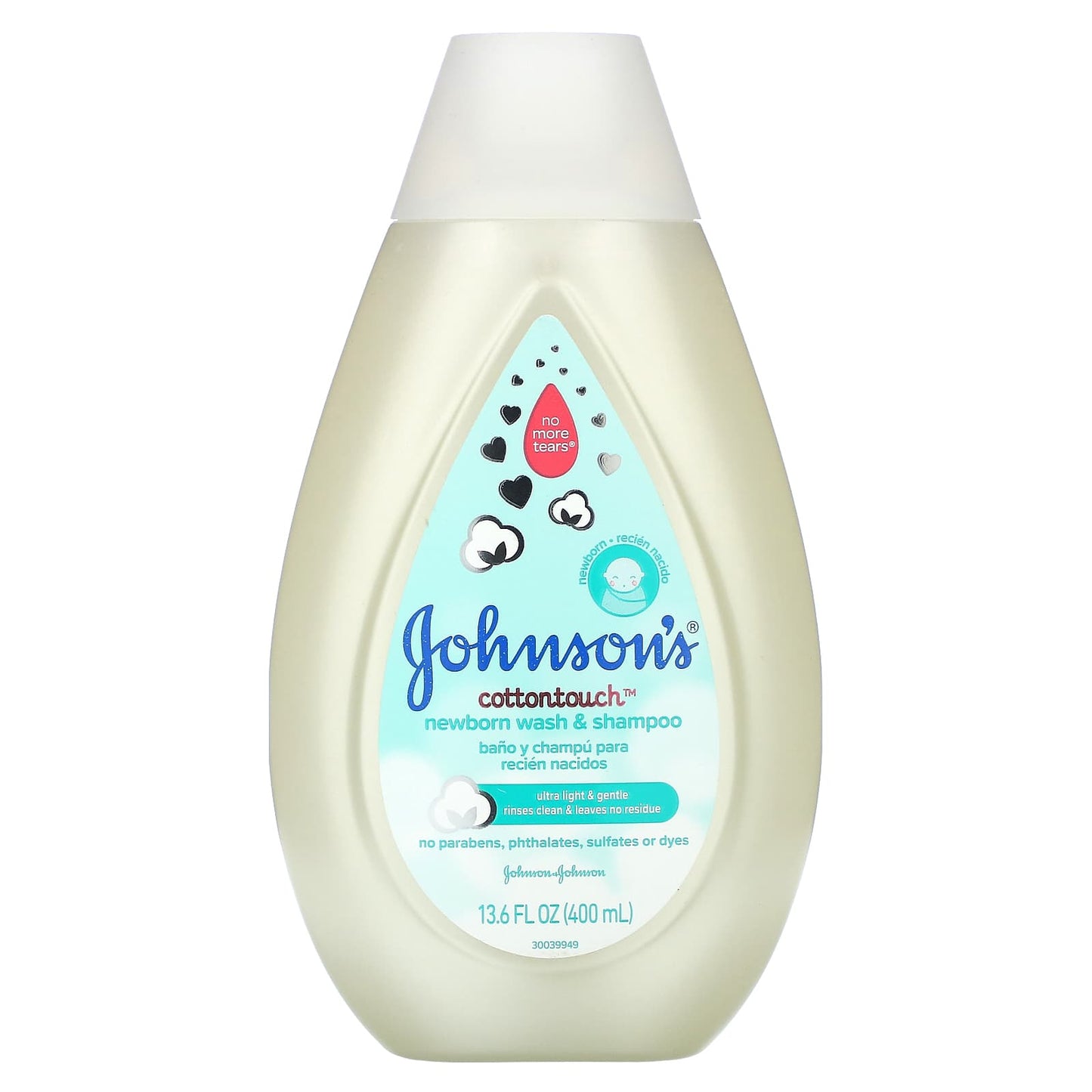 Johnson's Baby-Cottontouch-Newborn Wash & Shampoo-13.6 fl oz (400 ml)