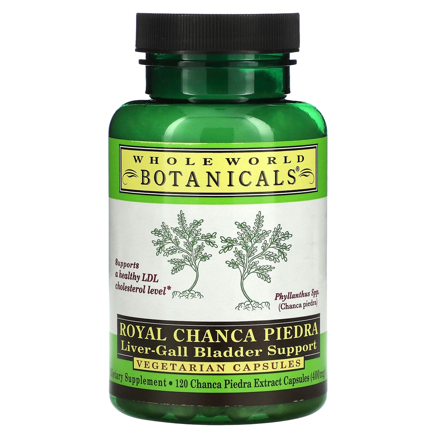 Whole World Botanicals-Royal Chanca Piedra-Liver-Gall Bladder Support-400 mg-120 Vegetarian Capsules