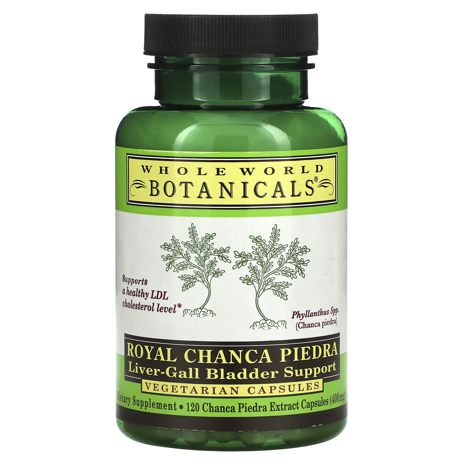 Whole World Botanicals-Royal Chanca Piedra-Liver-Gall Bladder Support-400 mg-120 Vegetarian Capsules