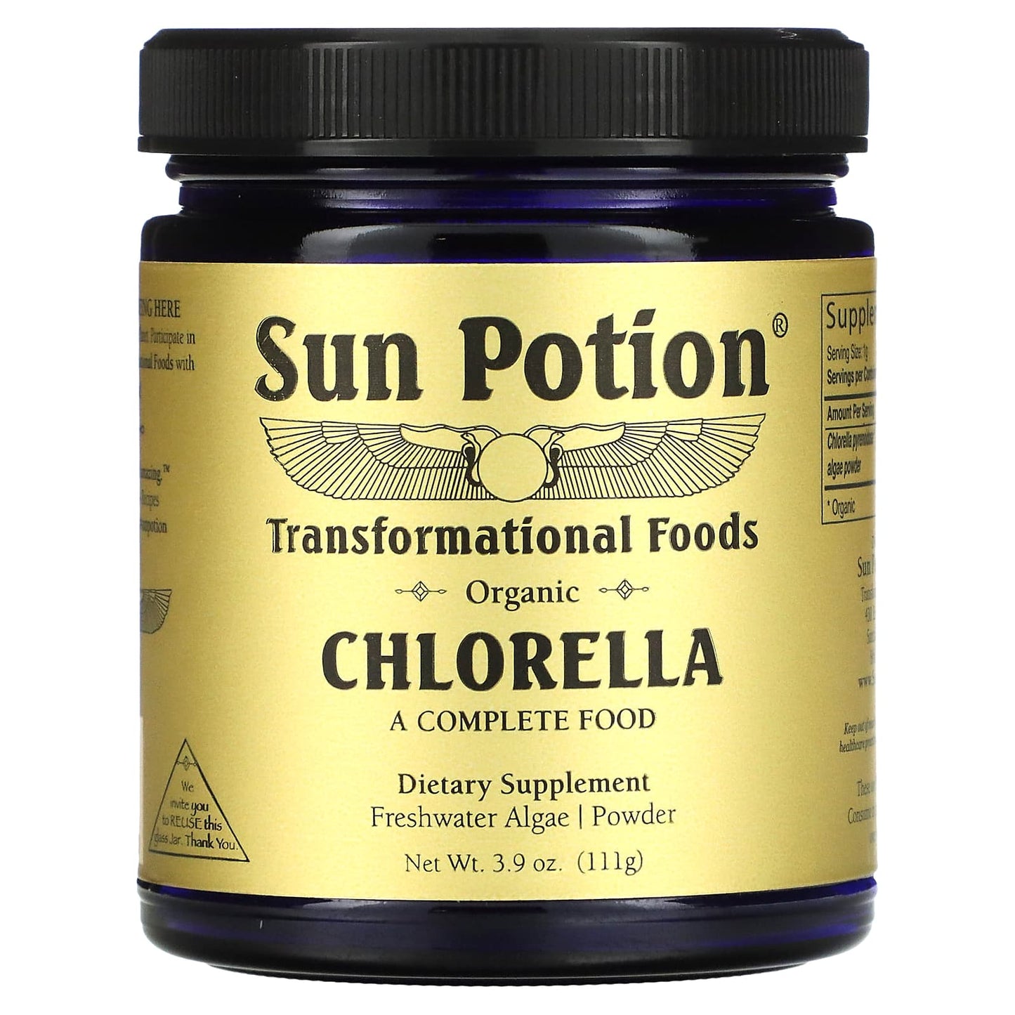 Sun Potion-Chlorella Powder-Organic-3.9 oz (111 g)