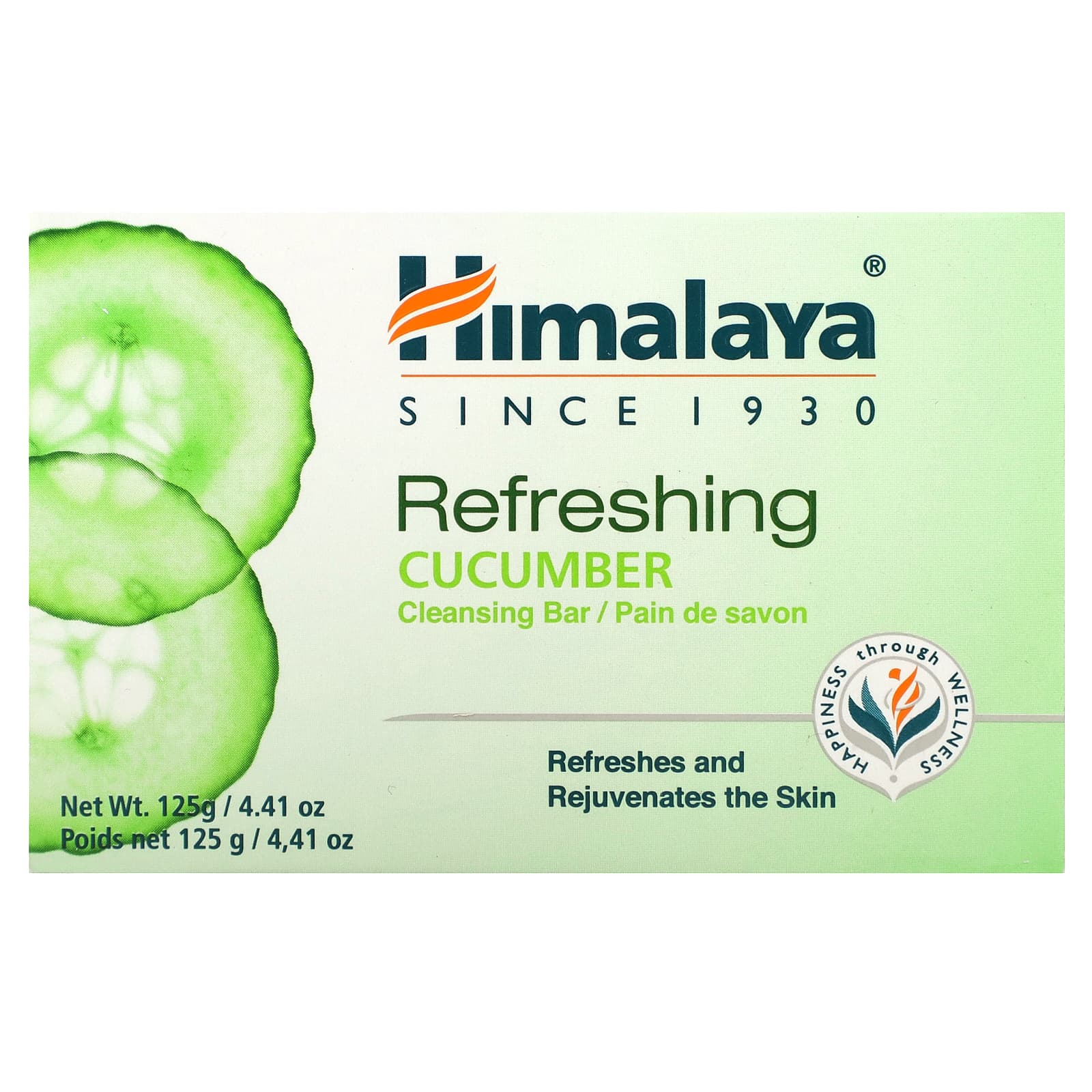 Himalaya-Refreshing Cleansing Bar-Cucumber-4.41 oz (125 g)