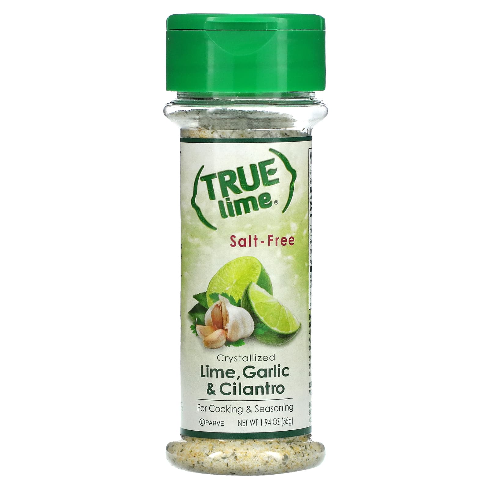 True Citrus-True Lime-Crystallized Lime-Garlic & Cilantro-Salt-Free-1.94 oz (55 g)