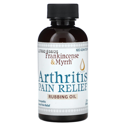 Frankincense & Myrrh-Arthritis Pain Relief Rubbing Oil-2 fl oz (59 ml)