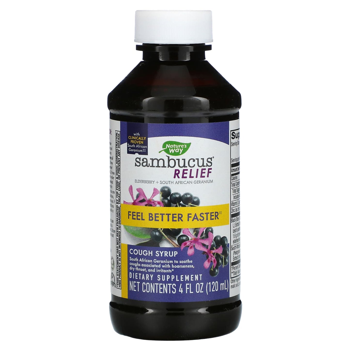 Nature's Way, Sambucus Relief, Cough Syrup, 4 fl oz (120 ml)