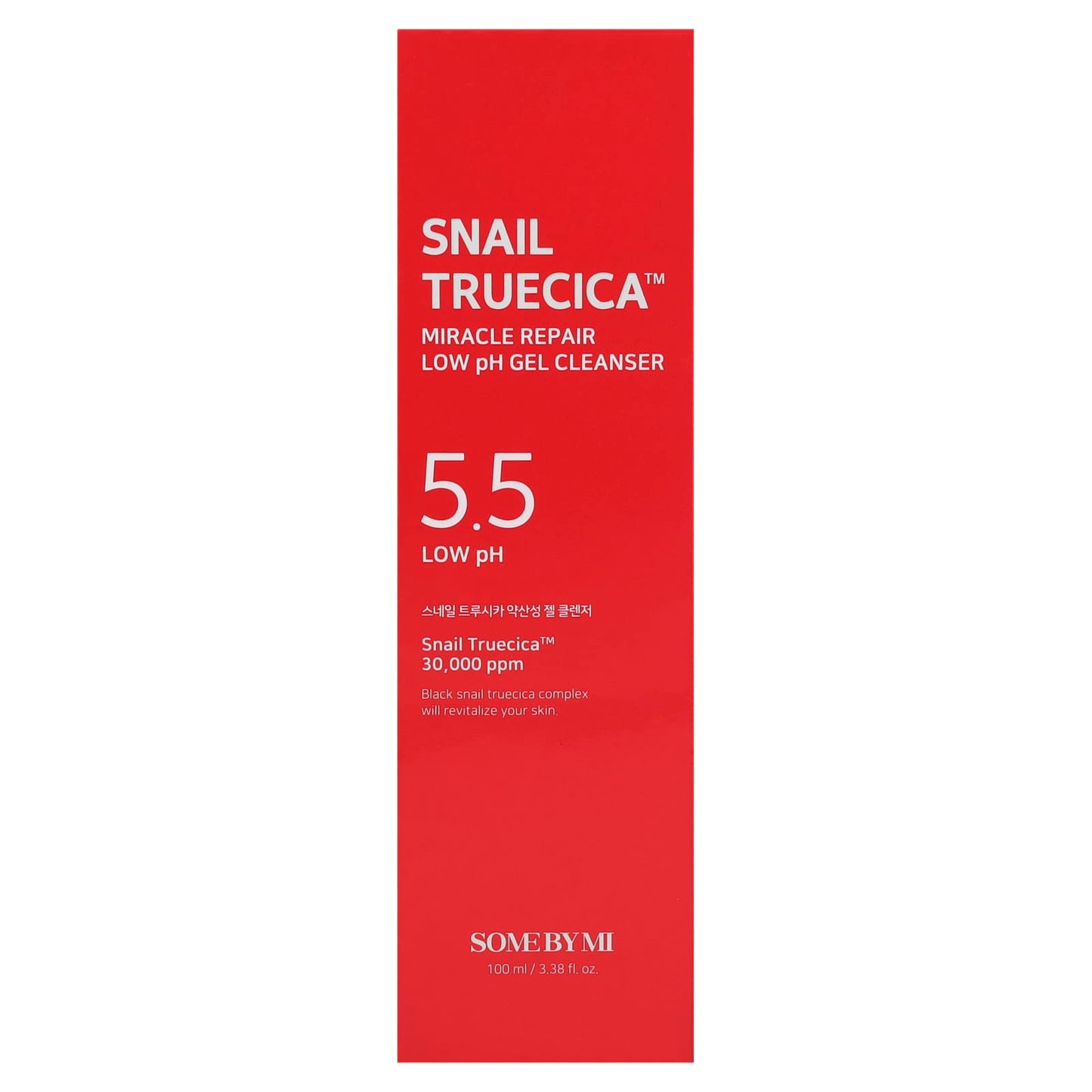 SOME BY MI, Snail Truecica, Miracle Repair Low ph Gel Cleanser, 3.38 fl oz (100 ml)