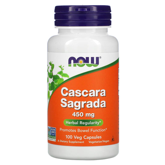 NOW Foods-Cascara Sagrada-450 mg-100 Veg Capsules