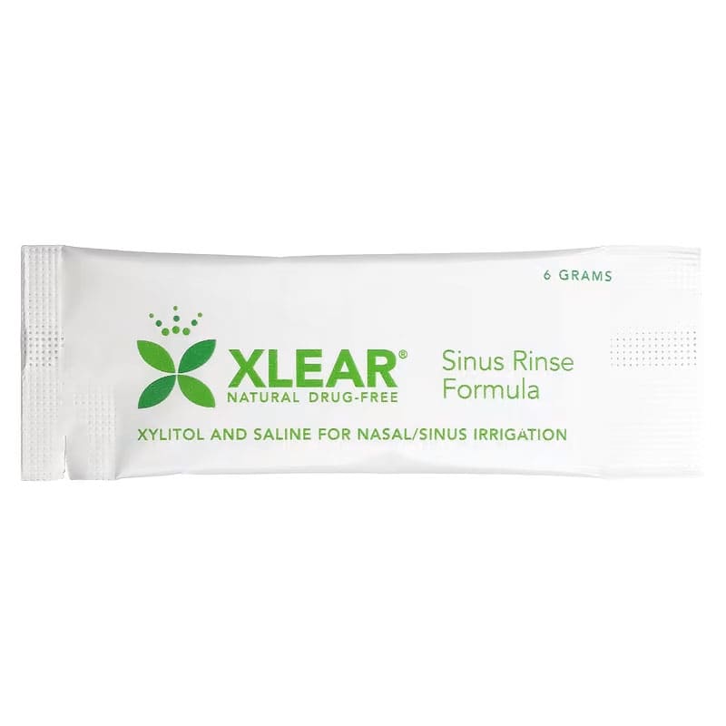 Xlear, Natural Sinus Rinse Packets, Fast Relief, 50 Count, 6 g Each