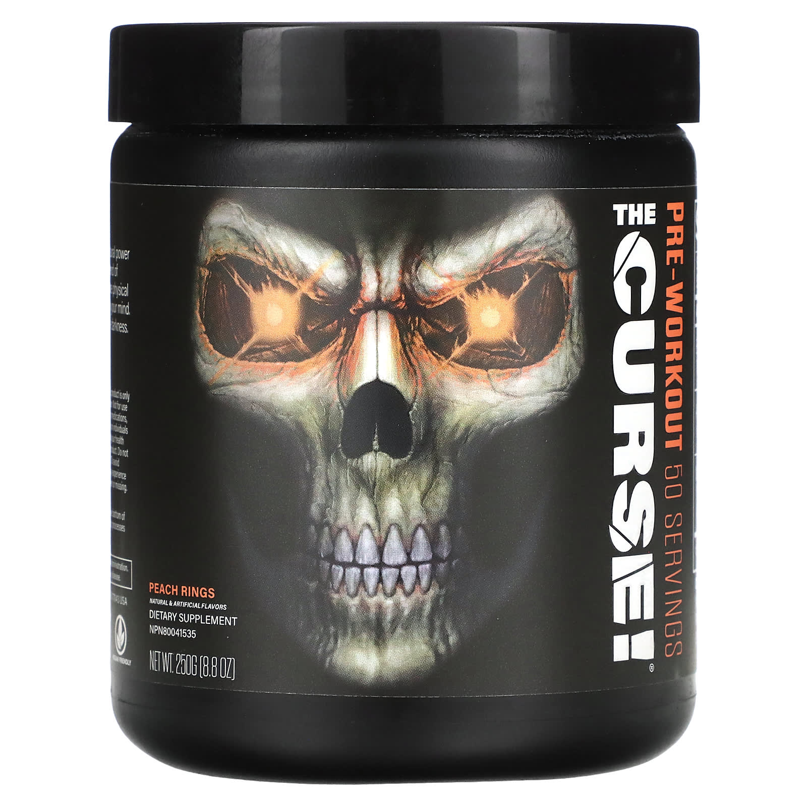 JNX Sports-The Curse-Pre-Workout-Peach Rings-8.8 oz (250 g)